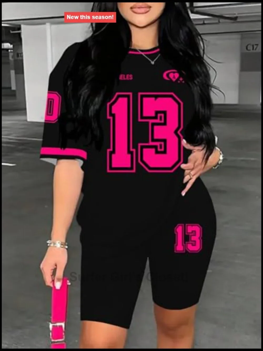 Two Piece Set Summer Sweatsuit Short Workout Jogger Matching Tracksuit